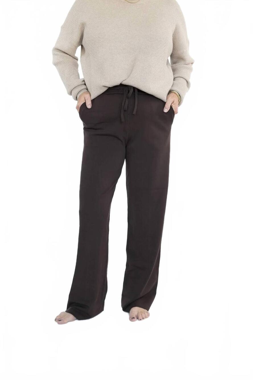 NEW KIMBERLY C dean scuba pants in dark chocolate